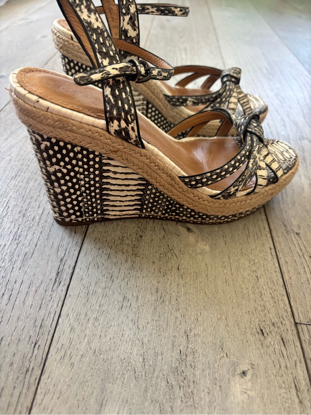 Snakeskin Coach Espadrilles - Picture 6 of 9